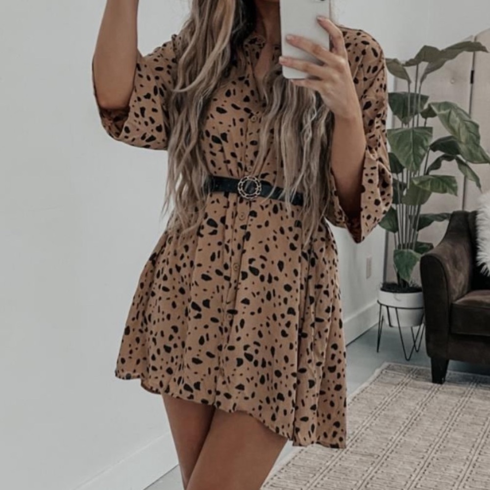 Leopard print dress